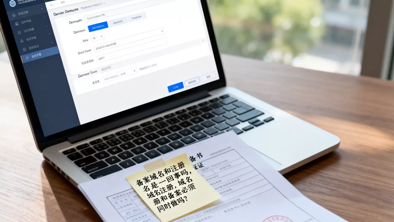 备案域名和注册域名是一回事吗,域名注册和备案必须同时做吗? 备案域名和注册域名是一回事吗,域名注册和备案必须同时做吗?