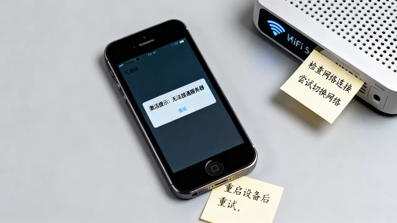 5s激活提示无法接通服务器怎么办 5s激活提示无法接通服务器怎么办