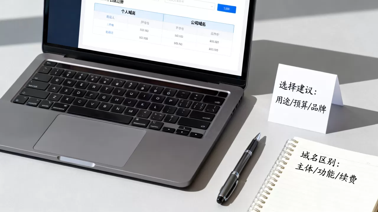 个人域名和公司域名有什么区别?如何选择更合适? 个人域名和公司域名有什么区别?如何选择更合适?