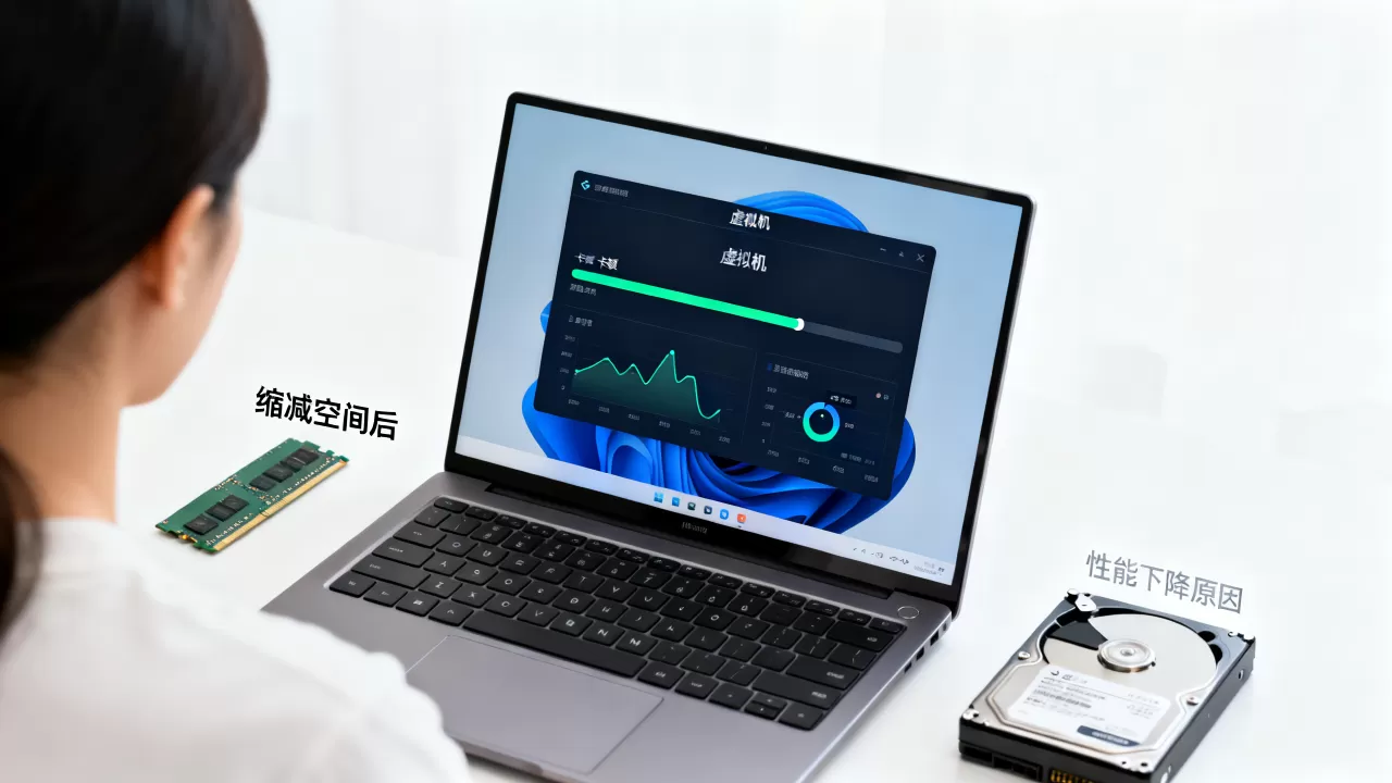 虚拟机缩减空间后系统变卡怎么办,为什么性能反而下降? 虚拟机缩减空间后系统变卡怎么办,为什么性能反而下降?