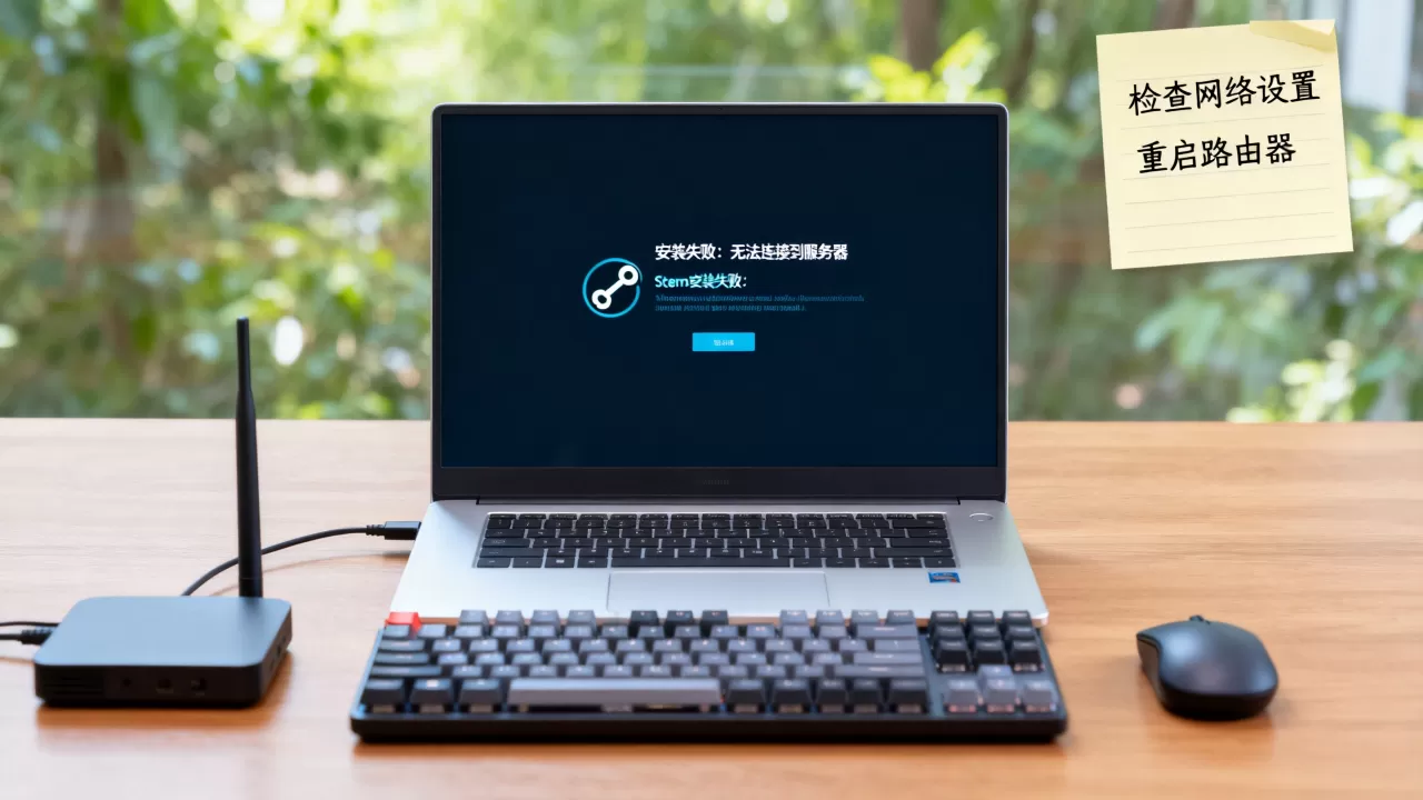 电脑上steam安装不上服务器失败怎么办 电脑上steam安装不上服务器失败怎么办