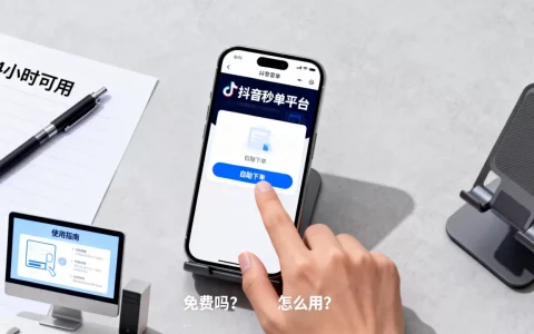 抖音秒单平台24小时自助下单真的免费吗，怎么使用？