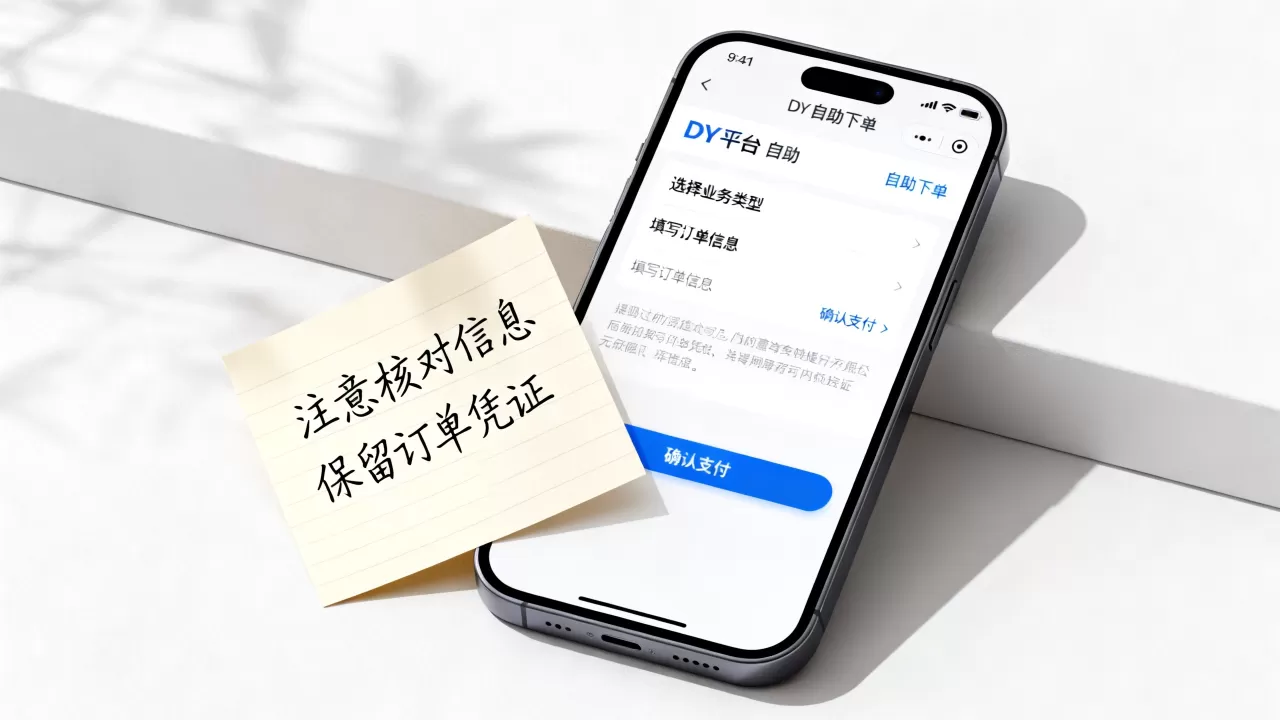 DY平台自助平台业务怎么下单,有哪些注意事项? DY平台自助平台业务怎么下单,有哪些注意事项?
