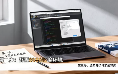 如何在虚拟机里跑8086汇编？,环境配置步骤有哪些？