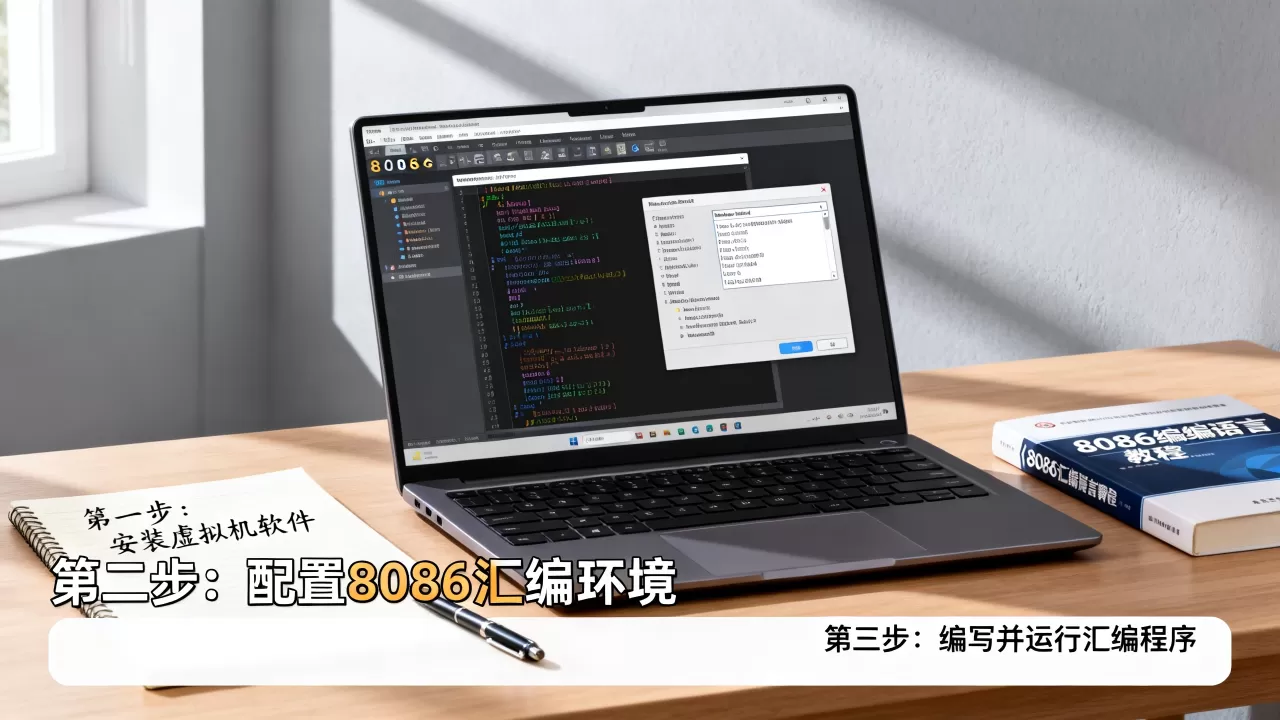 如何在虚拟机里跑8086汇编?,环境配置步骤有哪些? 如何在虚拟机里跑8086汇编?,环境配置步骤有哪些?