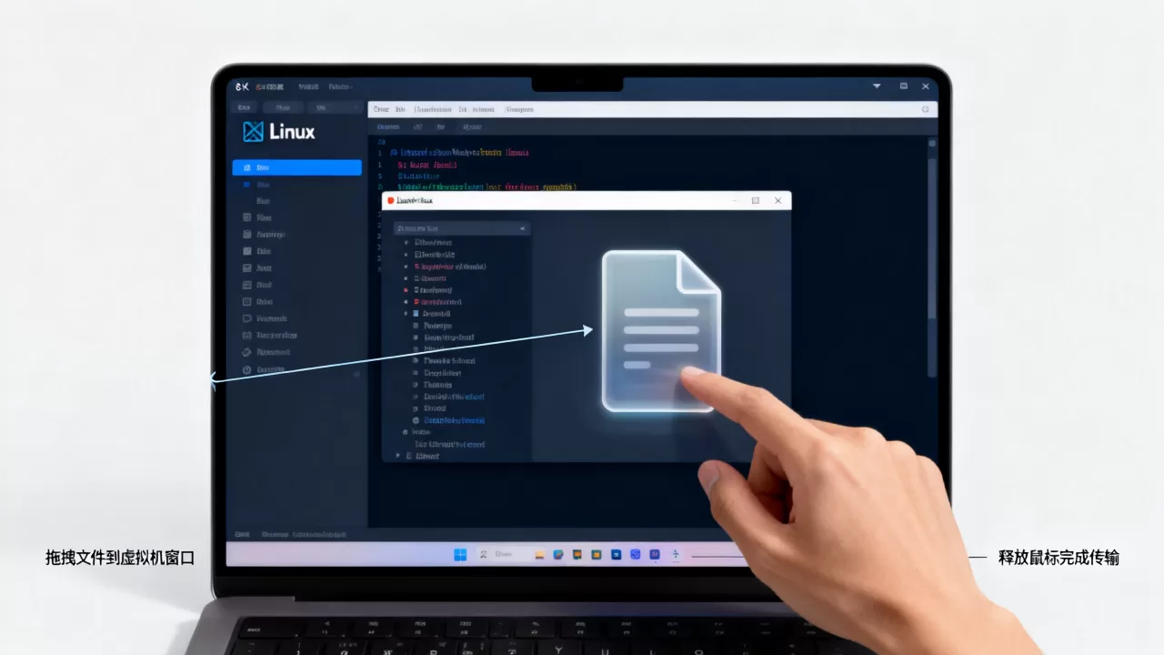 如何实现linux虚拟机拖拽?,linux拖拽文件怎么操作 如何实现linux虚拟机拖拽?,linux拖拽文件怎么操作