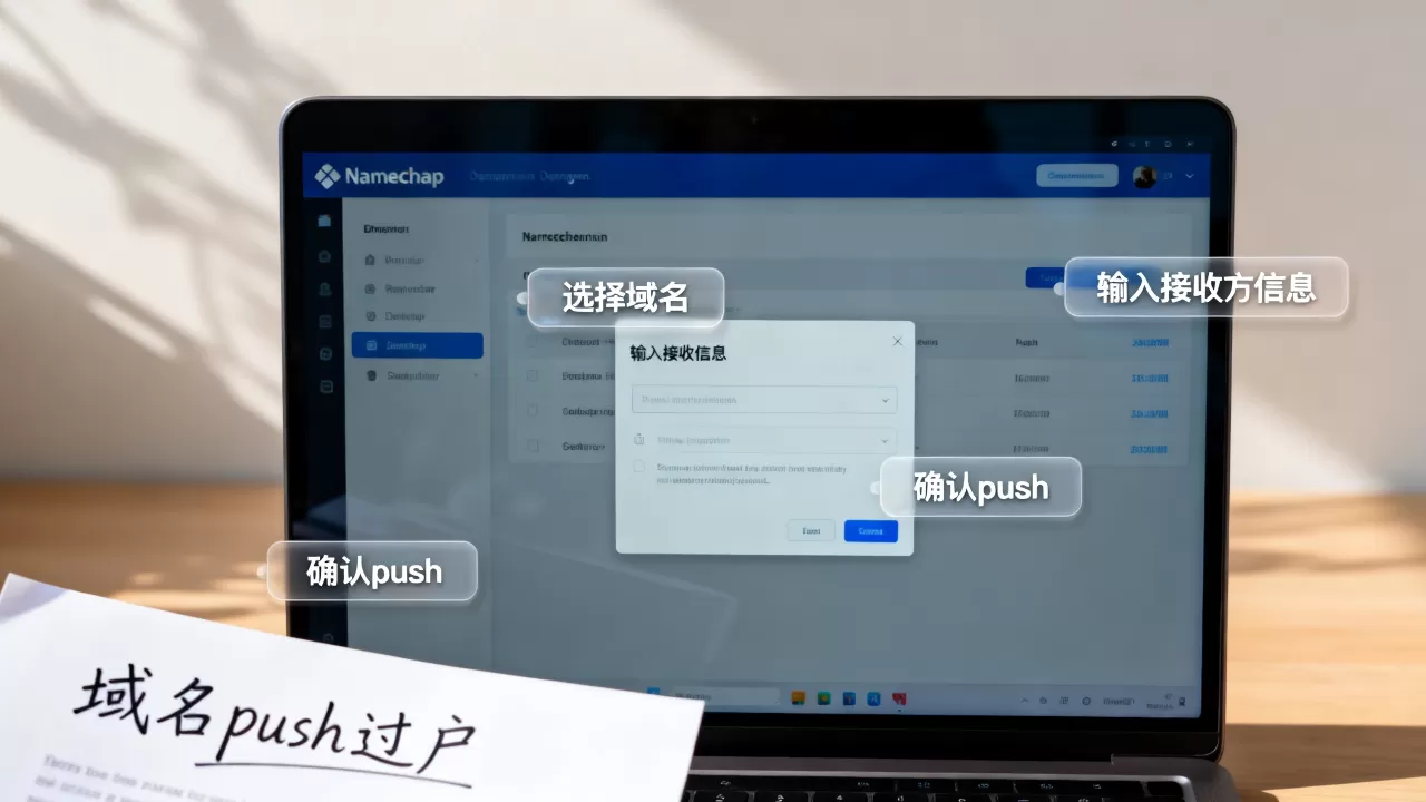 Namecheap域名怎么push过户?,域名push过户流程详解 Namecheap域名怎么push过户?,域名push过户流程详解