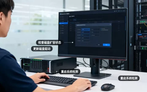 虚拟机扩建磁盘后系统未识别怎么办？