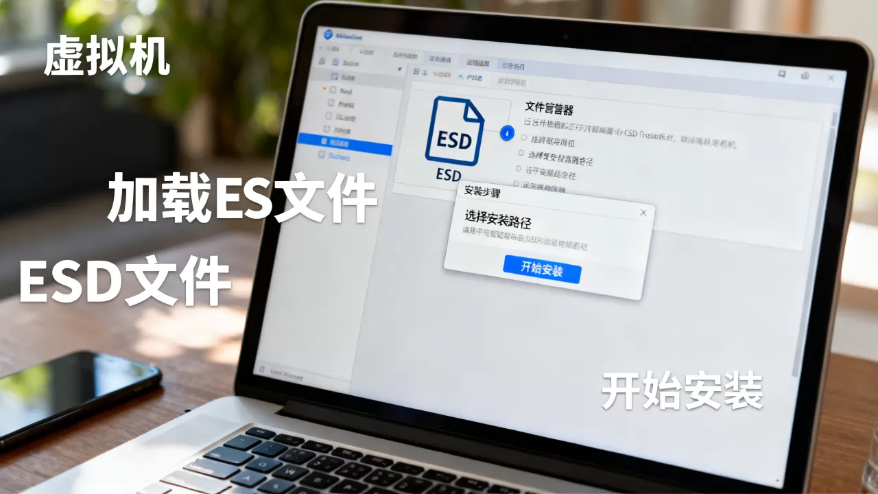 虚拟机里怎么运行ESD文件,ESD文件如何打开安装? 虚拟机里怎么运行ESD文件,ESD文件如何打开安装?