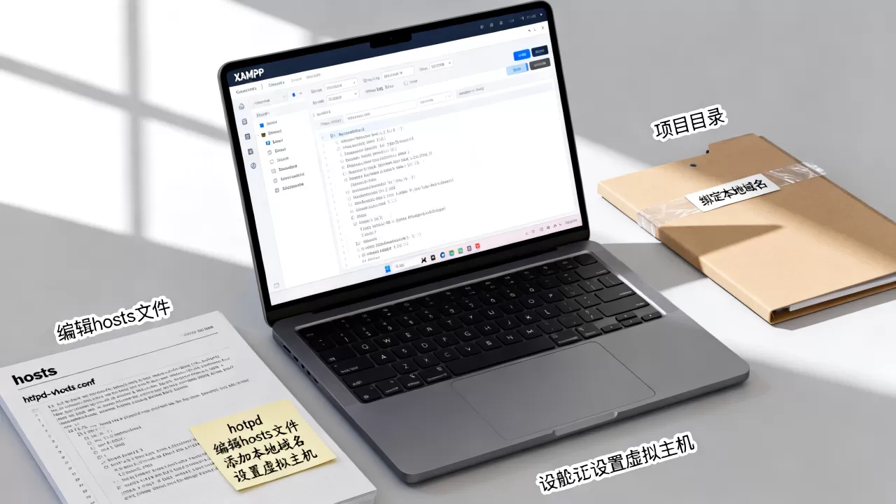 XAMPP如何绑定本地域名到项目目录,xampp域名配置方法? XAMPP如何绑定本地域名到项目目录,xampp域名配置方法?