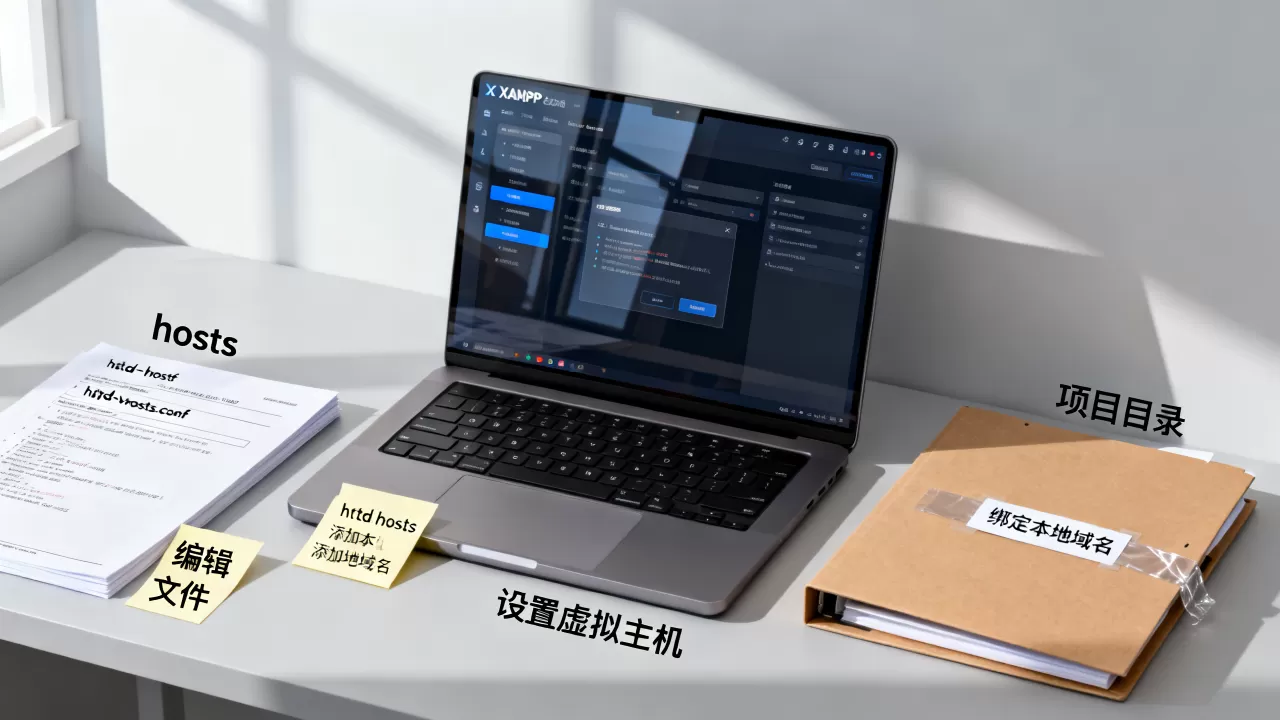 XAMPP如何绑定本地域名到项目目录,xampp域名配置方法? XAMPP如何绑定本地域名到项目目录,xampp域名配置方法?