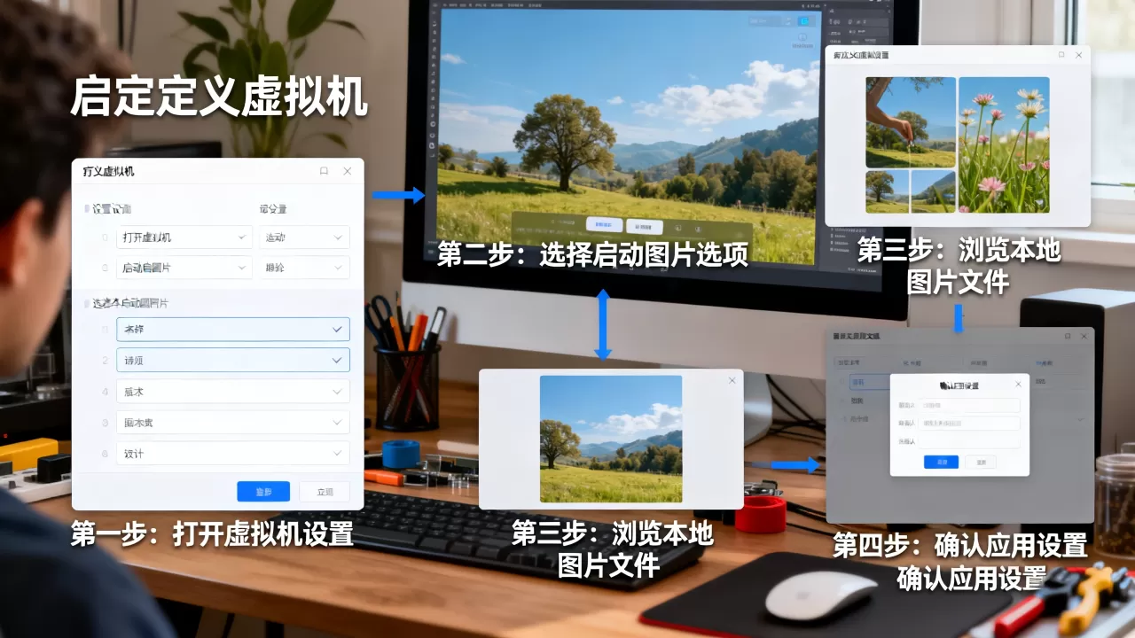 如何自定义虚拟机启动图片?,详细修改步骤是什么? 如何自定义虚拟机启动图片?,详细修改步骤是什么?