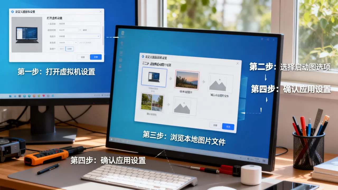 如何自定义虚拟机启动图片?,详细修改步骤是什么? 如何自定义虚拟机启动图片?,详细修改步骤是什么?