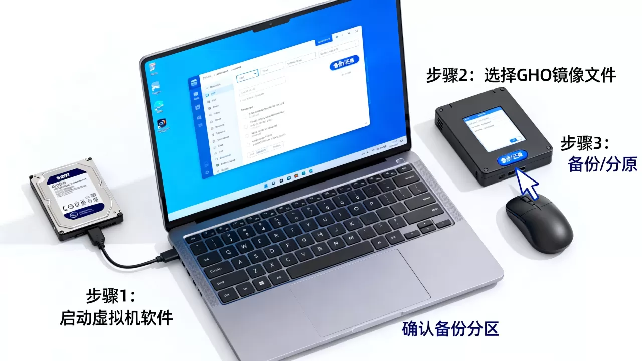 虚拟机用gho系统备份还原步骤复杂吗,具体怎么操作? 虚拟机用gho系统备份还原步骤复杂吗,具体怎么操作?