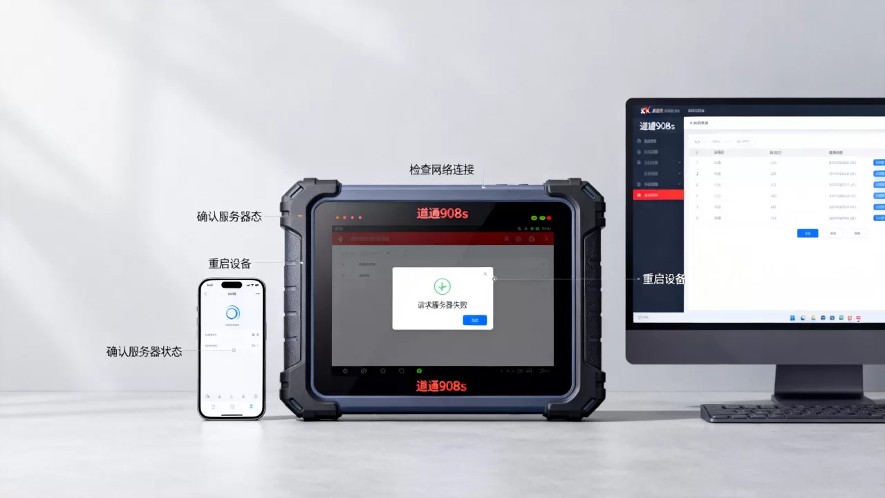 道通908s请求服务器失败怎么解决,是什么原因 道通908s请求服务器失败怎么解决,是什么原因