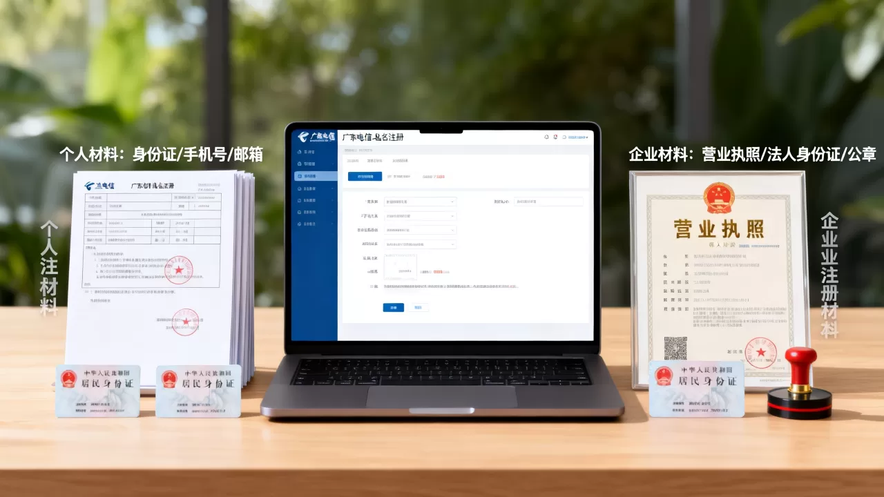 广东电信域名如何注册,个人和企业需要什么材料? 广东电信域名如何注册,个人和企业需要什么材料?