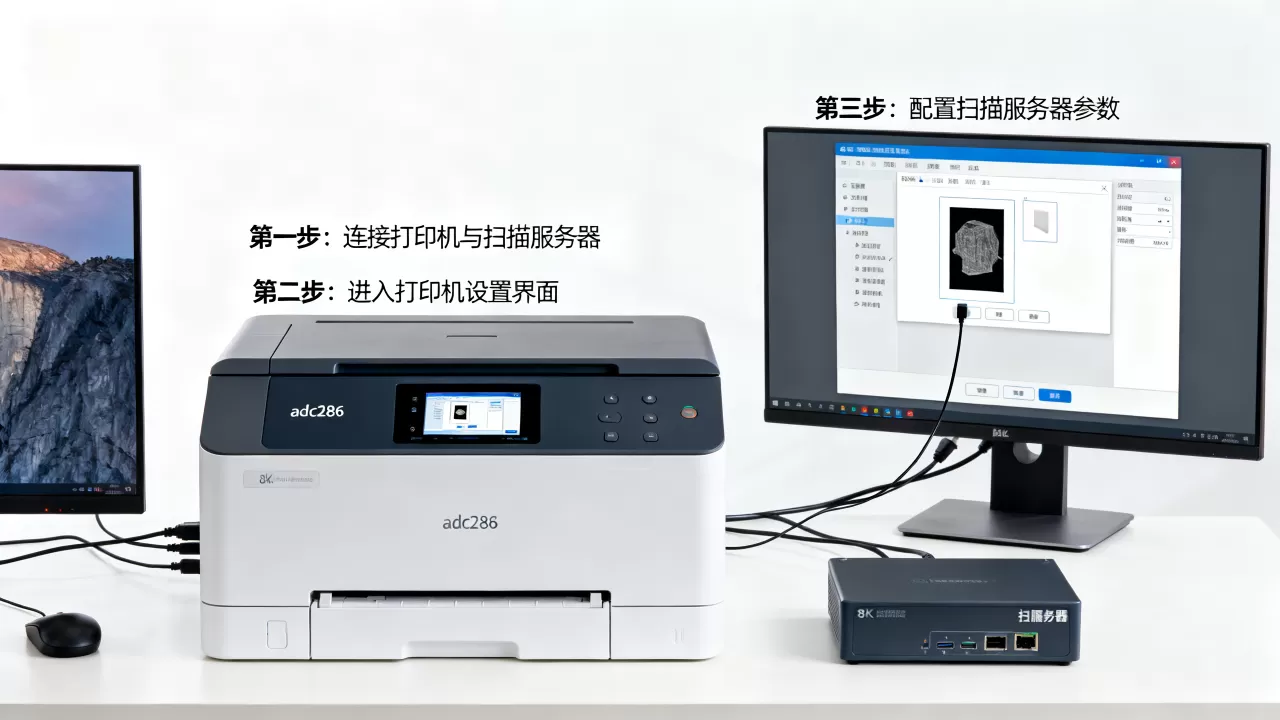 adc286打印机如何设置扫描服务器?,步骤是什么? adc286打印机如何设置扫描服务器?,步骤是什么?