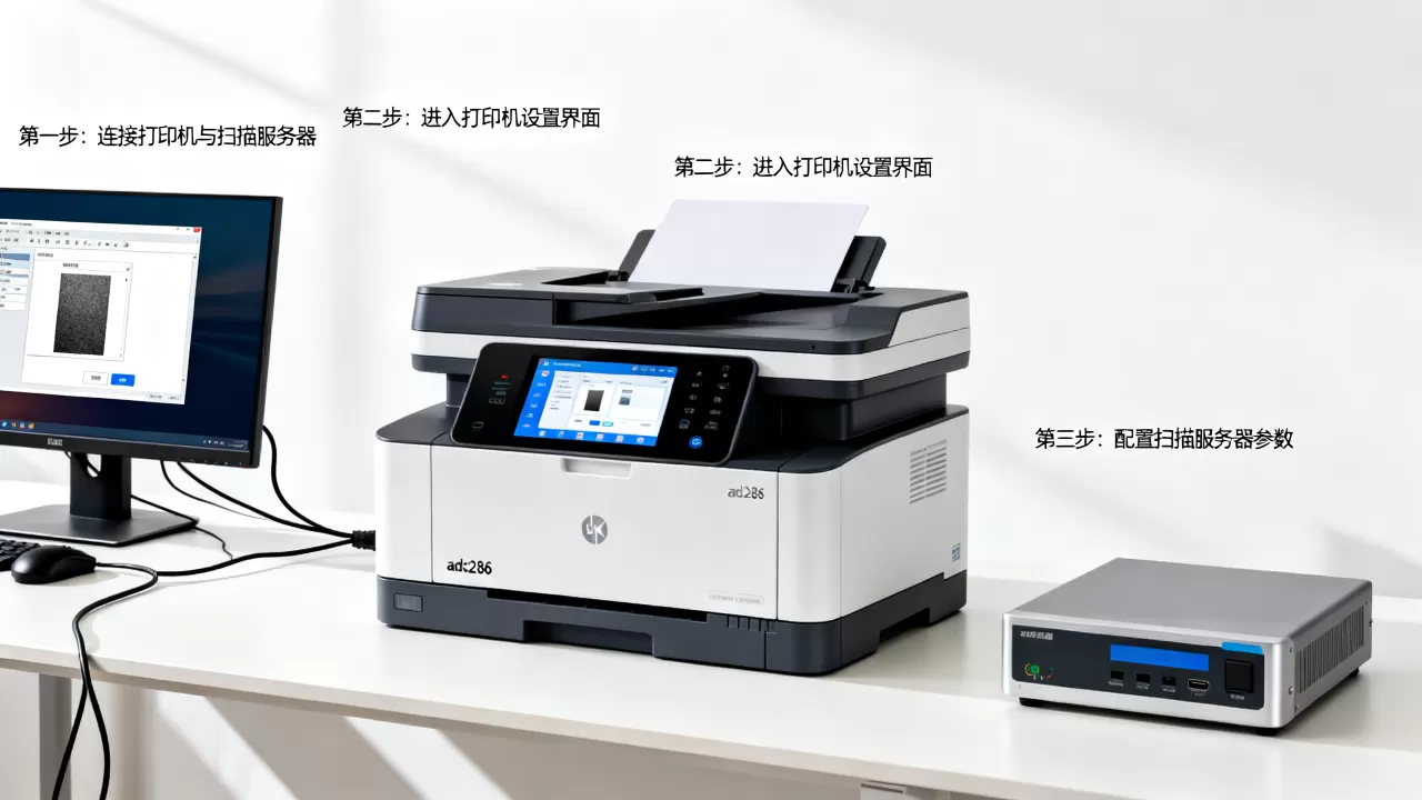 adc286打印机如何设置扫描服务器?,步骤是什么? adc286打印机如何设置扫描服务器?,步骤是什么?