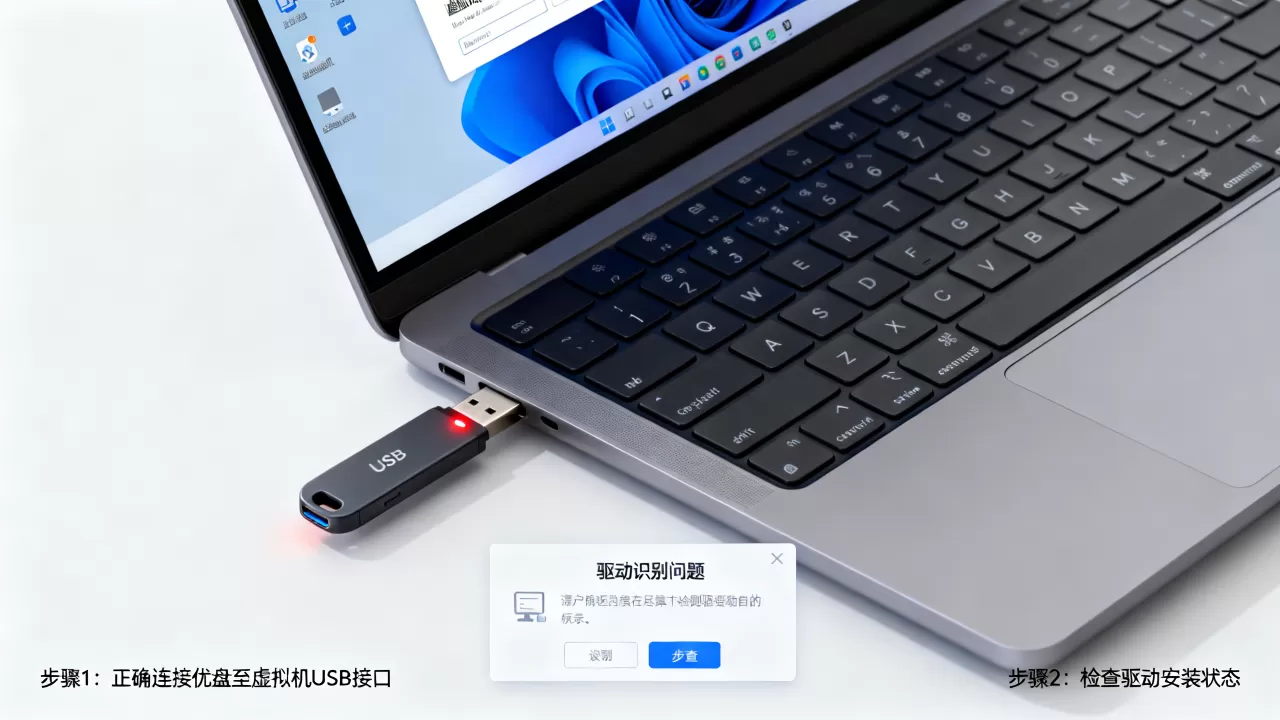 虚拟机怎么正确使用优盘?,驱动无法识别怎么办? 虚拟机怎么正确使用优盘?,驱动无法识别怎么办?