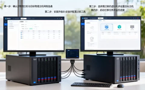 已经创建的虚拟机如何迁移到另一台物理主机？，迁移步骤是什么