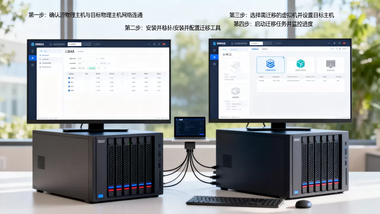 已经创建的虚拟机如何迁移到另一台物理主机?,迁移步骤是什么 已经创建的虚拟机如何迁移到另一台物理主机?,迁移步骤是什么