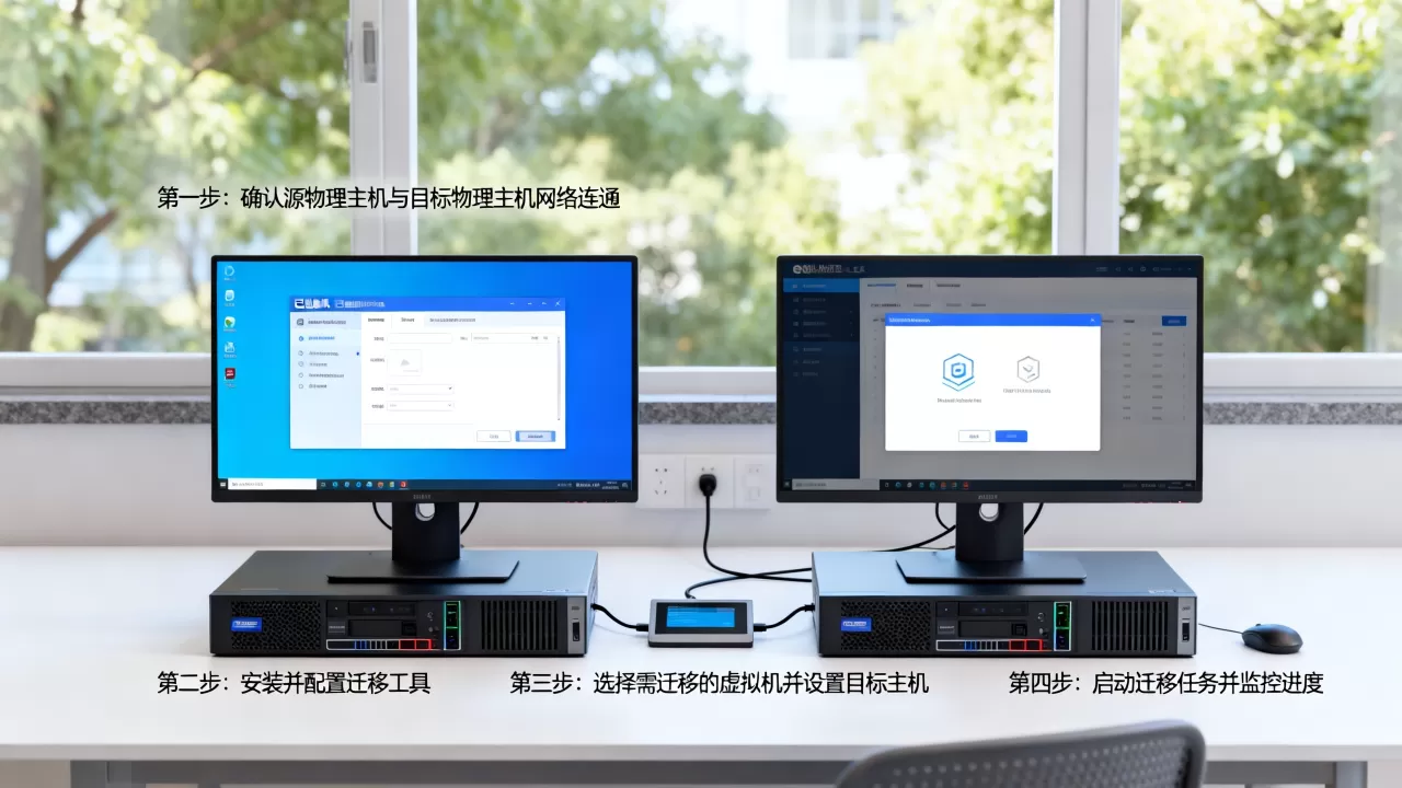 已经创建的虚拟机如何迁移到另一台物理主机?,迁移步骤是什么 已经创建的虚拟机如何迁移到另一台物理主机?,迁移步骤是什么