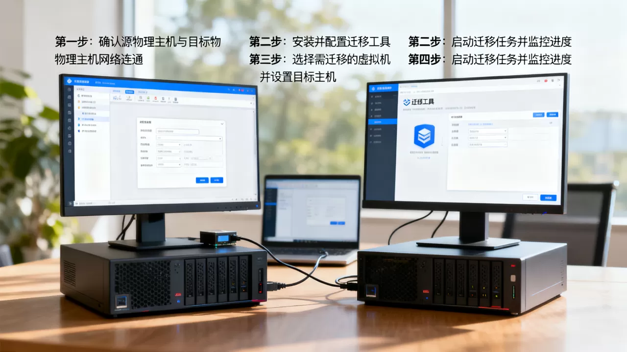 已经创建的虚拟机如何迁移到另一台物理主机?,迁移步骤是什么 已经创建的虚拟机如何迁移到另一台物理主机?,迁移步骤是什么
