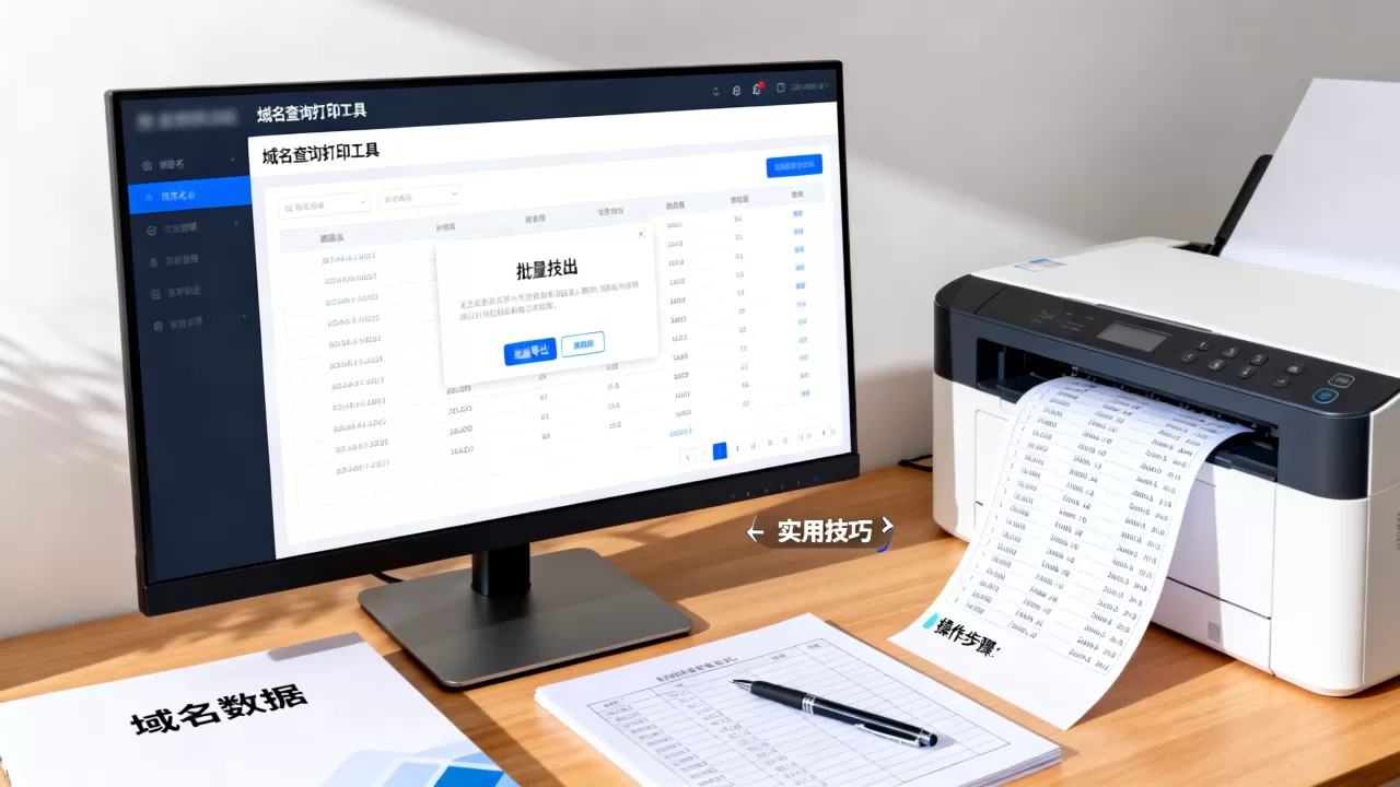 域名查询打印工具怎么批量导出,有哪些实用技巧? 域名查询打印工具怎么批量导出,有哪些实用技巧?