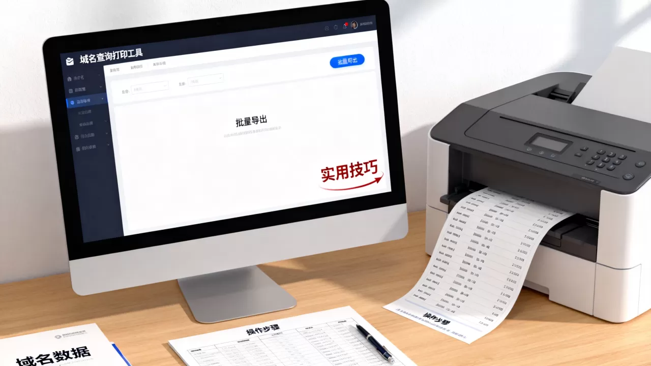 域名查询打印工具怎么批量导出,有哪些实用技巧? 域名查询打印工具怎么批量导出,有哪些实用技巧?