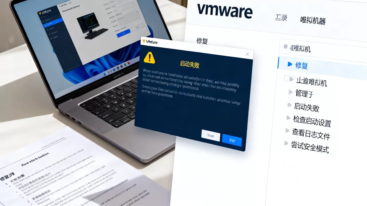 虚拟机重启后无法开机如何修复,vmware虚拟机启动失败原因? 虚拟机重启后无法开机如何修复,vmware虚拟机启动失败原因?