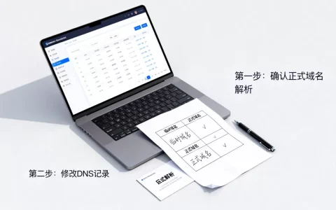 临时域名换正式域名怎么做？注意事项和操作步骤有哪些