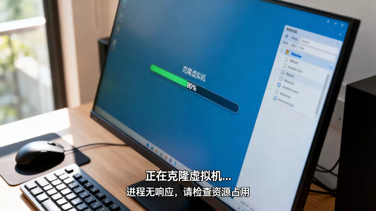 克隆虚拟机时卡死怎么办,进程无响应解决方法有哪些? 克隆虚拟机时卡死怎么办,进程无响应解决方法有哪些?