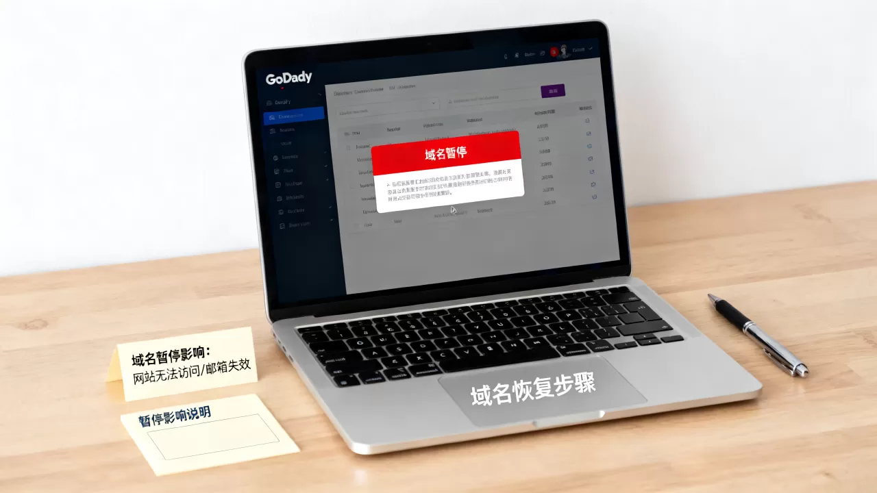 GoDaddy域名被暂停如何恢复?域名暂停影响及解决方法。 GoDaddy域名被暂停如何恢复?域名暂停影响及解决方法。