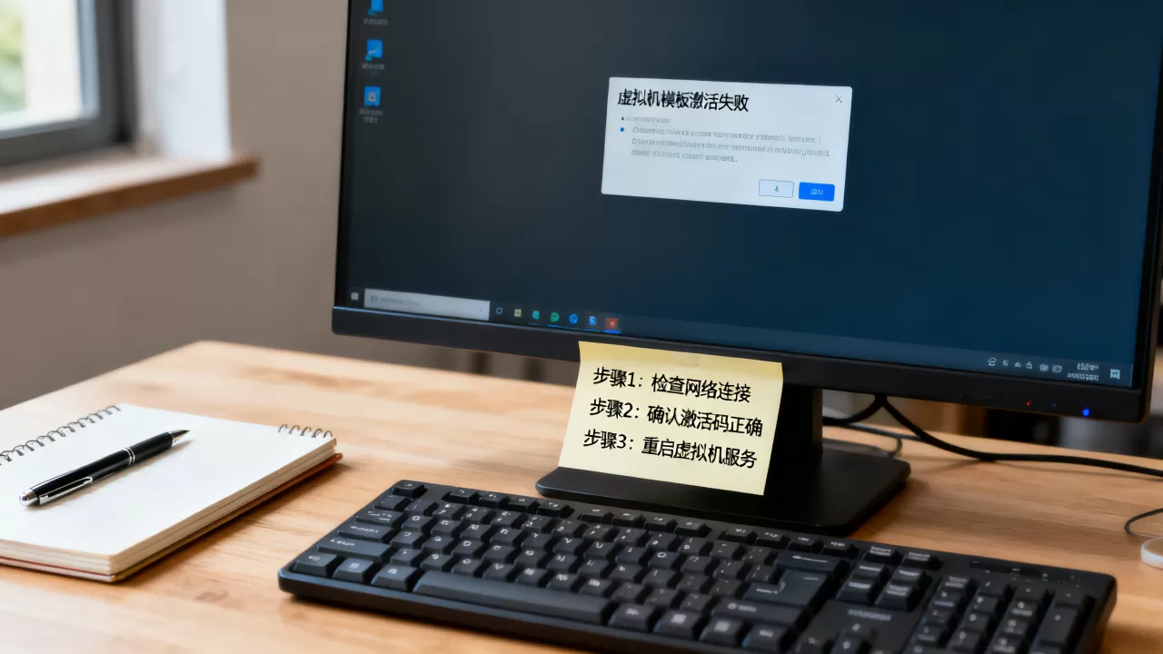 虚拟机模板激活失败怎么办?解决方法与步骤详解 虚拟机模板激活失败怎么办?解决方法与步骤详解