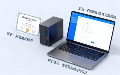 域名和主机有啥区别？新手怎么选不踩坑？