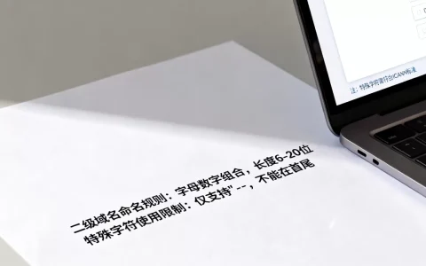 二级域名命名规则有哪些？，特殊字符能用吗