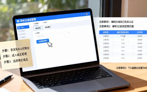 简米云域名绑定另一个域名怎么操作？域名解析有哪些注意事项？