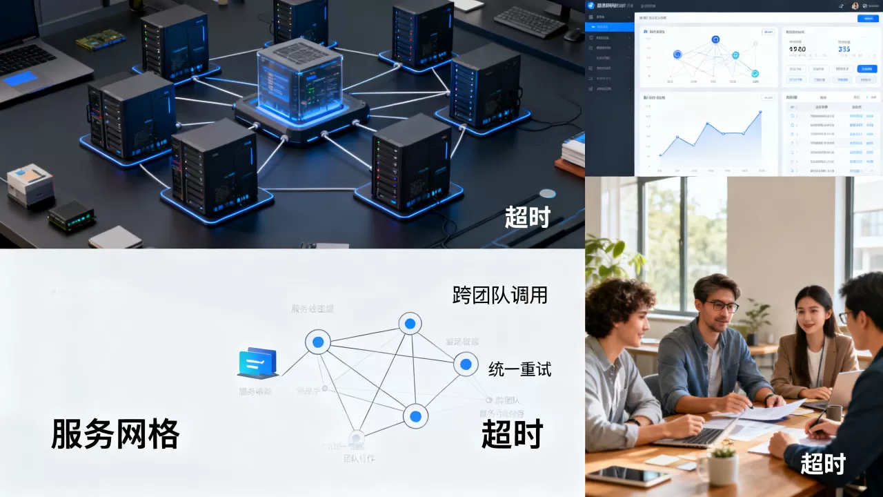 服务网格能为跨团队调用加上统一重试与超时 服务网格能为跨团队调用加上统一重试与超时