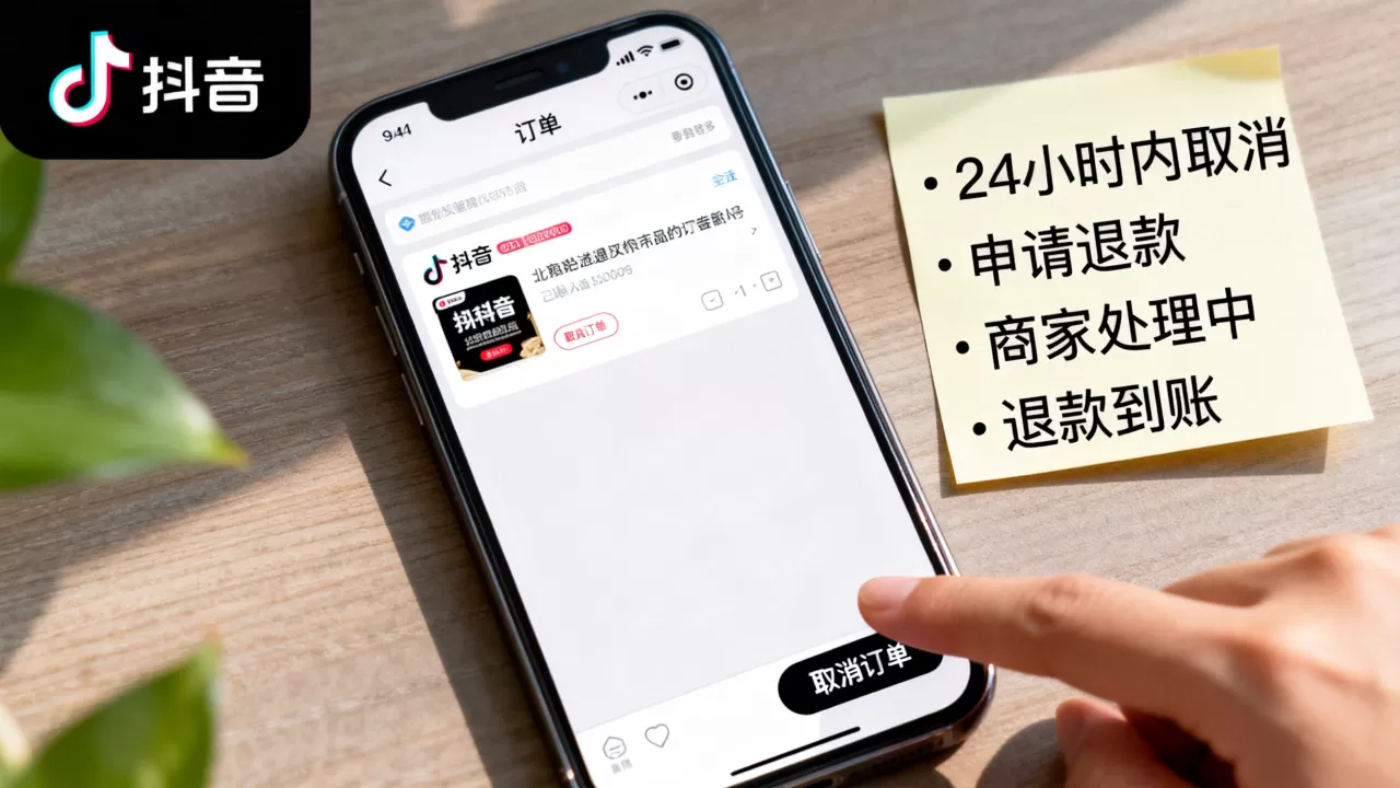 抖音评论下单24小时如何取消,退款流程是什么 抖音评论下单24小时如何取消,退款流程是什么