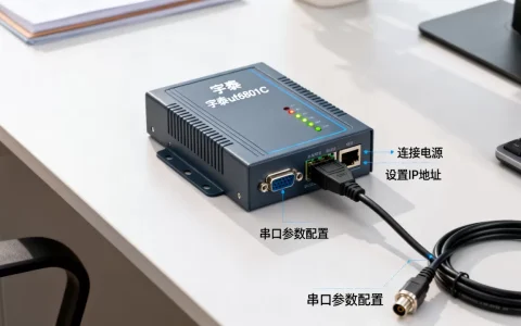 宇泰ut6801C串口服务器怎么设置