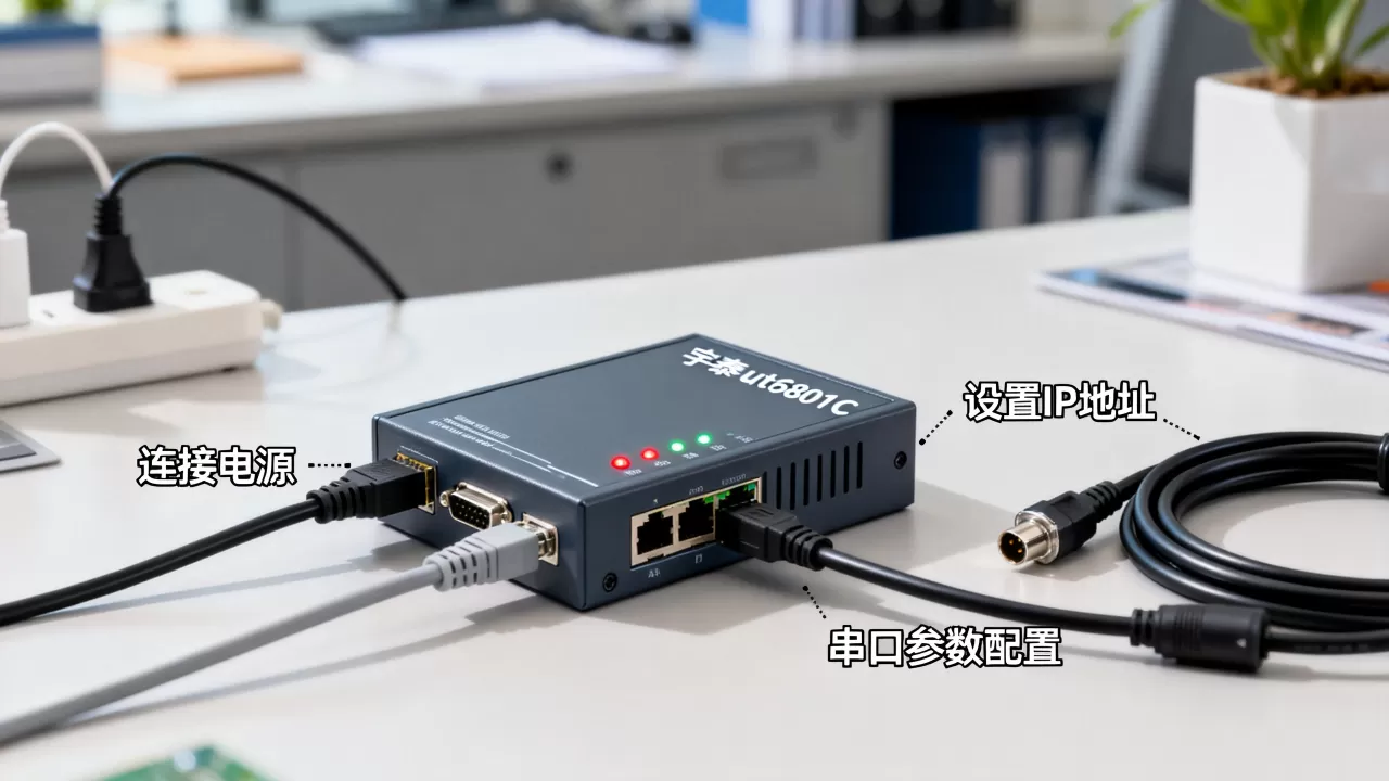 宇泰ut6801C串口服务器怎么设置 宇泰ut6801C串口服务器怎么设置