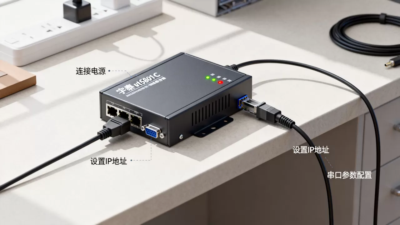 宇泰ut6801C串口服务器怎么设置 宇泰ut6801C串口服务器怎么设置