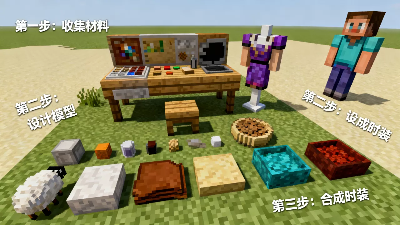 我的世界服务器3d时装怎么制作,新手教程有哪些? 我的世界服务器3d时装怎么制作,新手教程有哪些?