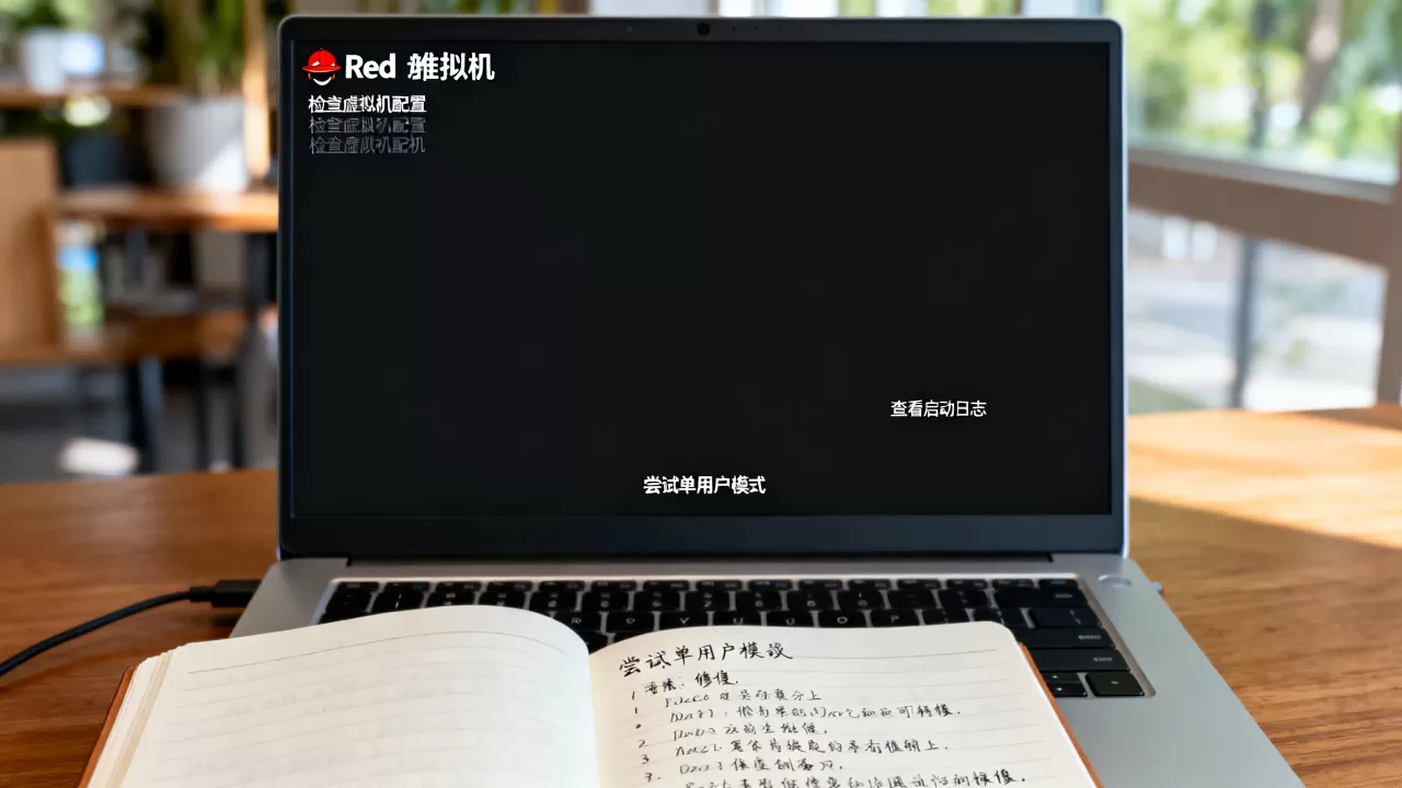 虚拟机redhat黑屏怎么办,启动后无显示如何修复? 虚拟机redhat黑屏怎么办,启动后无显示如何修复?