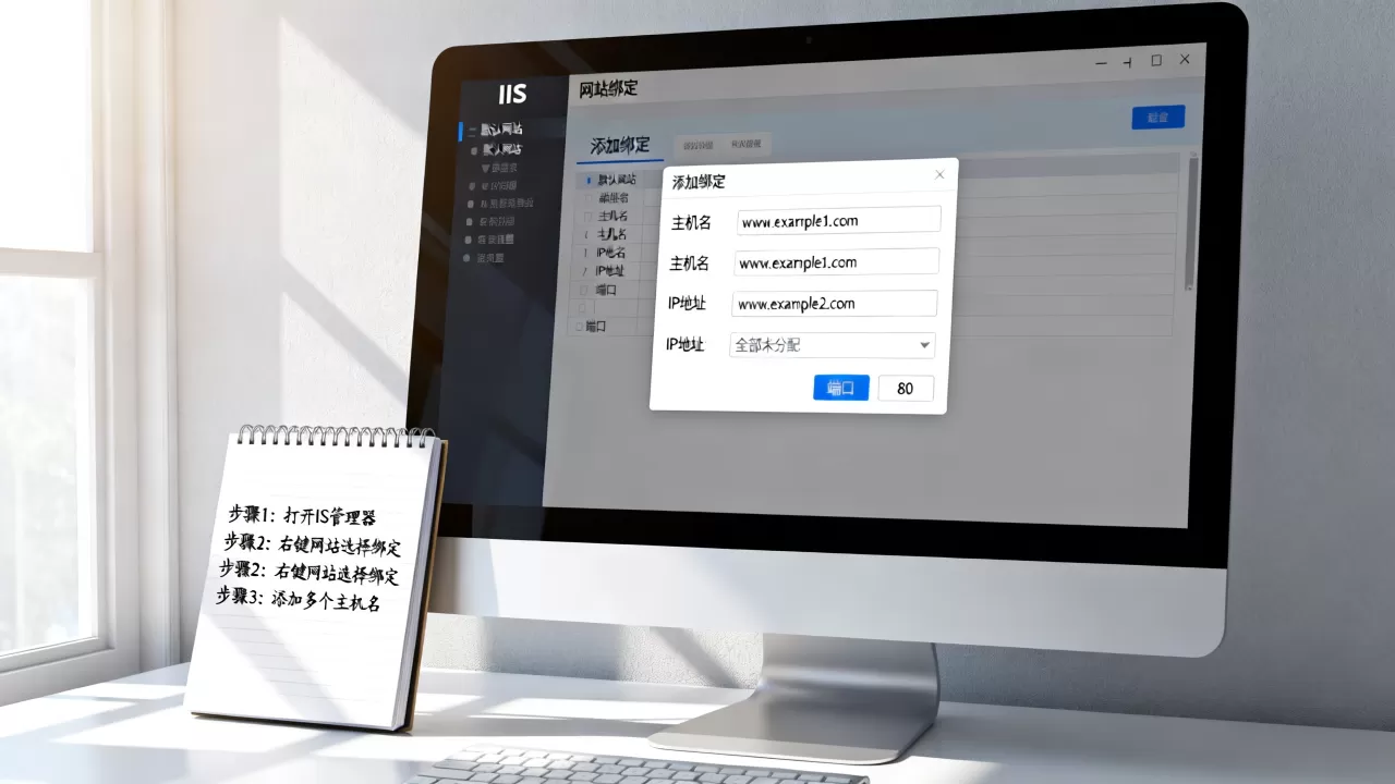 iis怎么绑定多个域名,一个站点配置多个域名怎么操作? iis怎么绑定多个域名,一个站点配置多个域名怎么操作?