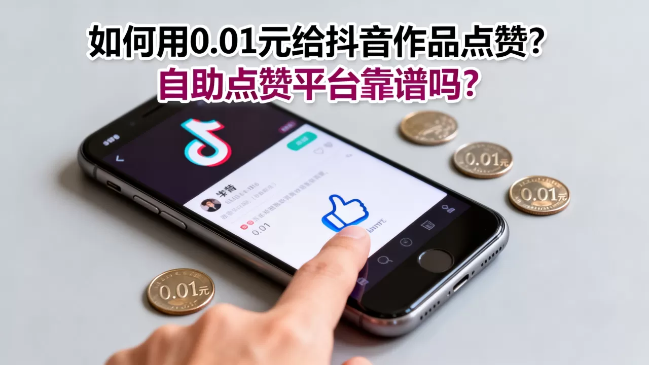 如何用0.01元给抖音作品点赞?,自助点赞平台靠谱吗? 如何用0.01元给抖音作品点赞?,自助点赞平台靠谱吗?