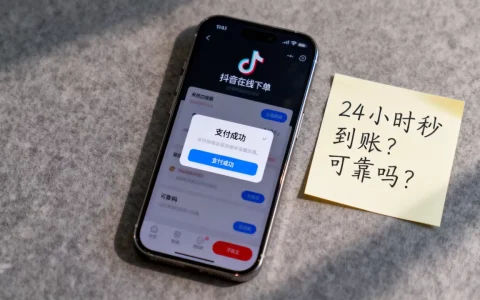 抖音24小时在线下单真的秒到账吗？，可靠吗？