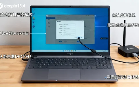 deepin15.4虚拟机为什么无法联网，网络设置怎么改？