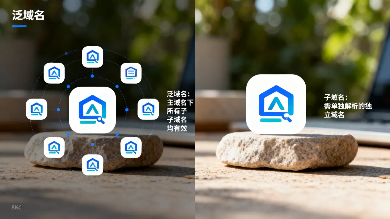 泛域名和子域名有何本质区别,实际应用哪个更好? 泛域名和子域名有何本质区别,实际应用哪个更好?
