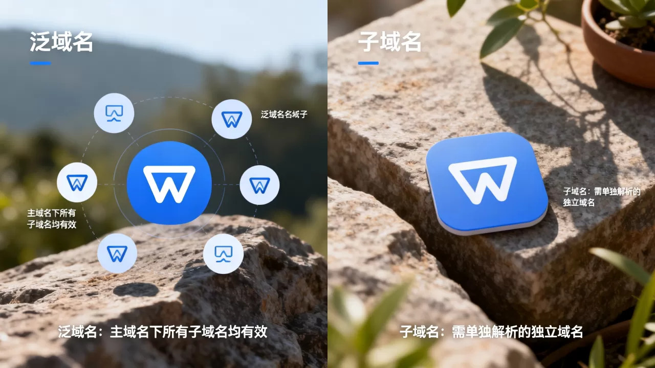 泛域名和子域名有何本质区别,实际应用哪个更好? 泛域名和子域名有何本质区别,实际应用哪个更好?